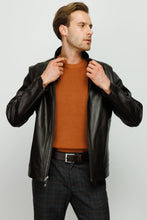 Load image into Gallery viewer, The Del Rio Leather Black Men Jacket