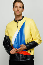 Load image into Gallery viewer, The Galt Yellow Leather Men Jacket