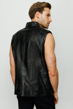 Load image into Gallery viewer, The Veyo Black Leathern Vest Men Jacket