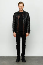 Load image into Gallery viewer, The Martinez Black Leather Men Jacket