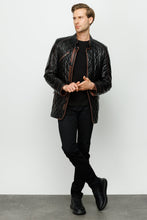 Load image into Gallery viewer, The Martinez Black Leather Men Jacket