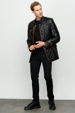 Load image into Gallery viewer, The Martinez Black Leather Men Jacket