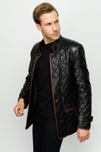 Load image into Gallery viewer, The Martinez Black Leather Men Jacket