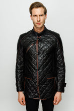 Load image into Gallery viewer, The Martinez Black Leather Men Jacket