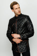 Load image into Gallery viewer, The Martinez Black Leather Men Jacket