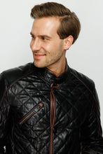 Load image into Gallery viewer, The Martinez Black Leather Men Jacket