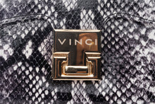 Load image into Gallery viewer, The Venezia Black &amp; White Leather Handbag