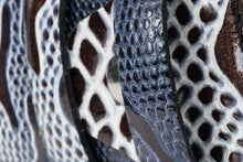 Load image into Gallery viewer, The Milano Black/White Leather Belt Limited Edition