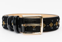 Load image into Gallery viewer, The Vicino Black Leather Belt
