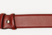 Load image into Gallery viewer, The Royal Hand Craft Burgundy Leather Belt
