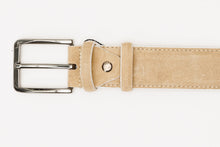 Load image into Gallery viewer, The Bari Beige Leather Belt