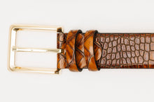 Load image into Gallery viewer, The Monaco Brown Leather Belt