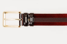Load image into Gallery viewer, The Pontalto Burgundy Leather Belt