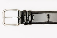 Load image into Gallery viewer, The Dodoma Black Patent Leather Belt