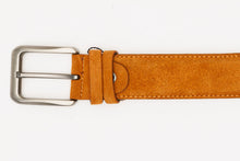 Load image into Gallery viewer, The Bari Tan Suede Leather Belt