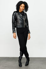 Load image into Gallery viewer, The Lante Black Leather Women Jacket