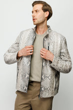 Load image into Gallery viewer, The Boss Pythn Natural Leather Men Jacket