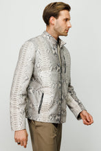Load image into Gallery viewer, The Boss Pythn Natural Leather Men Jacket