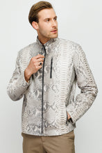 Load image into Gallery viewer, The Boss Pythn Natural Leather Men Jacket
