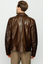 Load image into Gallery viewer, The Manteca Pythn Skin Brown Leather Men Jacket