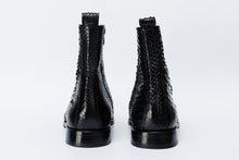 Load image into Gallery viewer, The Boss Black Pythn Snk Zip-Up Leather Men Boot Limited Edition