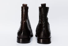 Load image into Gallery viewer, The Boss Brown Pythn Snk Zip-Up Leather Men Boot Limited Edition