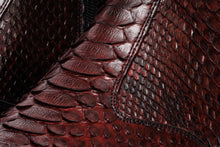 Load image into Gallery viewer, The Boss Burgundy Pythn Snk Zip-Up Leather Men Boot Limited Edition
