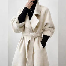 Load image into Gallery viewer, Loose-fitting Double-faced Cashmere Coat, Extra-thick Wool Overcoat