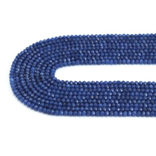 Load image into Gallery viewer, 2,5x4mm Faceted Rondelle Sapphire Jade Beads, Sku#U2121