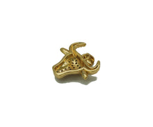 Load image into Gallery viewer, Gold Pave Ram Charm, Sku#LD303