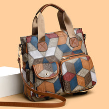 Load image into Gallery viewer, Retro Washed Leather Biker Crossbody Bag