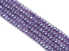Load image into Gallery viewer, Mystic Genuine Amethyst Rondelle Faceted Beads, Sku#UA290