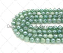 Load image into Gallery viewer, Mystic Plated Faceted Green Aventurine Beads,8mm/10mm Plated Green Aventurine Beads,15.5" Full Strand, SKU#UA211