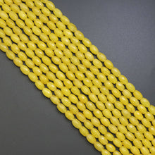 Load image into Gallery viewer, Bright Yellow Jade Rice Faceted Beads, Sku#U1970