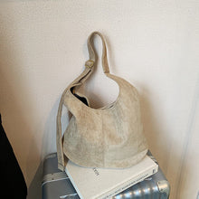 Load image into Gallery viewer, Women's Suede-Texture Bucket Shoulder Bag – Large Capacity Underarm Handbag