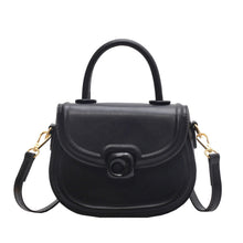 Load image into Gallery viewer, Women's Round Crossbody Bag - PU Leather Shoulder Bag with Adjustable Strap