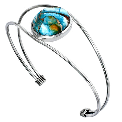 Premium Quality Spiny Oyster Turquoise Cuff Bangle Bracelet B-1013 32-EB10347