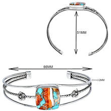 Load image into Gallery viewer, Premium Quality Spiny Oyster Turquoise Cuff Bangle Bracelet B-1012 32-EB10352