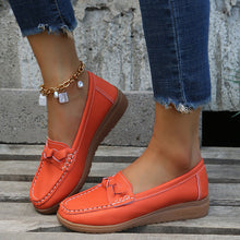 Load image into Gallery viewer, Women's Woven Flat Shoes | PU Upper Slip-On Round Toe Casual Flats