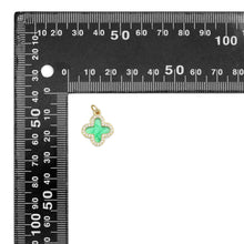 Load image into Gallery viewer, Double CZ Enamel Flower Charm Pendant, Sku#LD704
