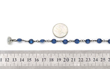 Load image into Gallery viewer, Hand Made Colorful CZ Crystal Cone Beaded Bezel Chain EF155