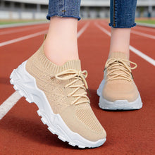 Load image into Gallery viewer, Women's Height Increasing Sneakers | Flyknit Dad Shoes with Padded Comfort Sole &amp; Mesh Lining