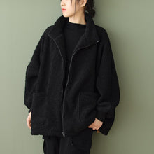Load image into Gallery viewer, Plus-size Loose-fitting Long-sleeve Womens Casual Lambswool Coat