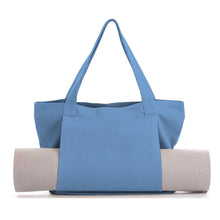 Load image into Gallery viewer, Women's Large Canvas Yoga Tote Bag – Shoulder &amp; Handheld Organizer | Multiple Colors