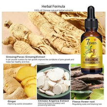 Load image into Gallery viewer, 7 Day Fast Hair Growth Oil Ginger Growth Hair Treatment Anti Hair Loss Men Women Scalp Treatment Serum Products Beauty Product
