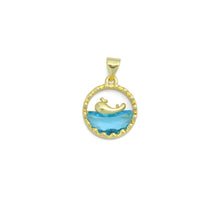 Load image into Gallery viewer, Whale On Blue Ocean Charm Pendant, Sku#LD702