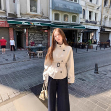Load image into Gallery viewer, Early Autumn Korean-style Trench Coat Women's Short Jacket