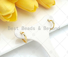 Load image into Gallery viewer, Gold Heart Stud Earrings, Sku#LD63