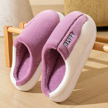 Load image into Gallery viewer, Thick-Sole Plush Slippers | Fleece-Lined Non-Slip Indoor Slippers for Men &amp; Women