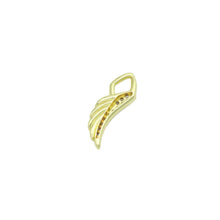 Load image into Gallery viewer, Clear CZ Gold wing Charm Pendant,Sku#LK1185